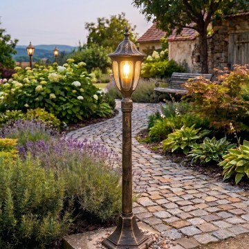 Rabalux - Outdoor lamp 1xE27/60W/230V IP43 gold/black/patina