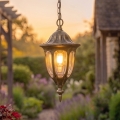 Rabalux - Outdoor pendant light 1xE27/60W/230V IP43 gold/patina/black