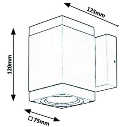 Rabalux - Outdoor wall light 1xGU10/35W/230V IP54