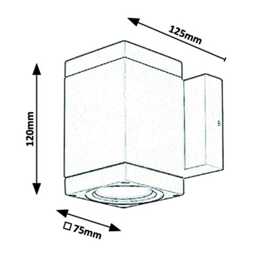 Rabalux - Outdoor wall light 1xGU10/35W/230V IP54