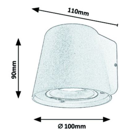 Rabalux - Outdoor wall light 1xGU10/35W/230V IP54 white