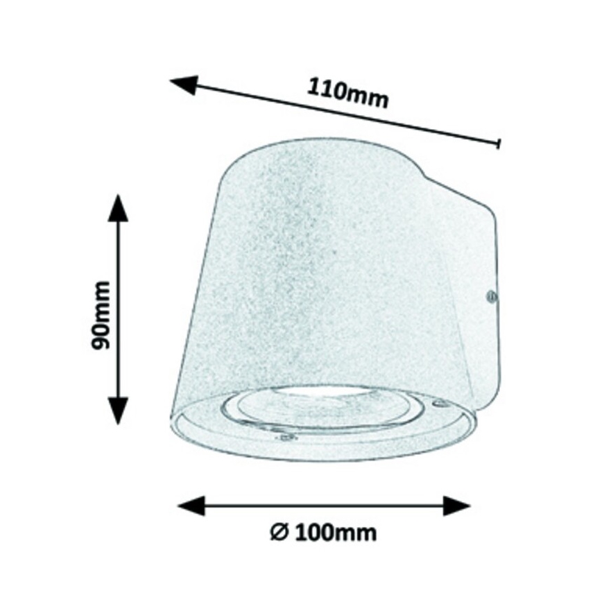 Rabalux - Outdoor wall light 1xGU10/35W/230V IP54 white