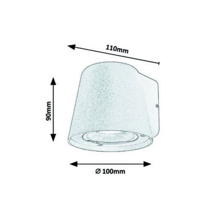 Rabalux - Outdoor wall light 1xGU10/35W/230V IP54 white
