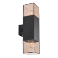 Rabalux - Outdoor wall light 2xE27/60W/230V IP54 black
