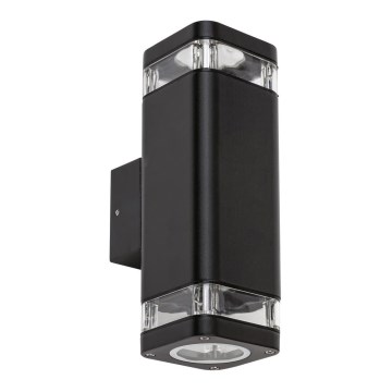Rabalux - Outdoor wall light 2xGU10/25W/230V IP44 black