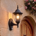 Rabalux - Outdoor wall light with sensor, 1x E27/60W/230V, IP43, black