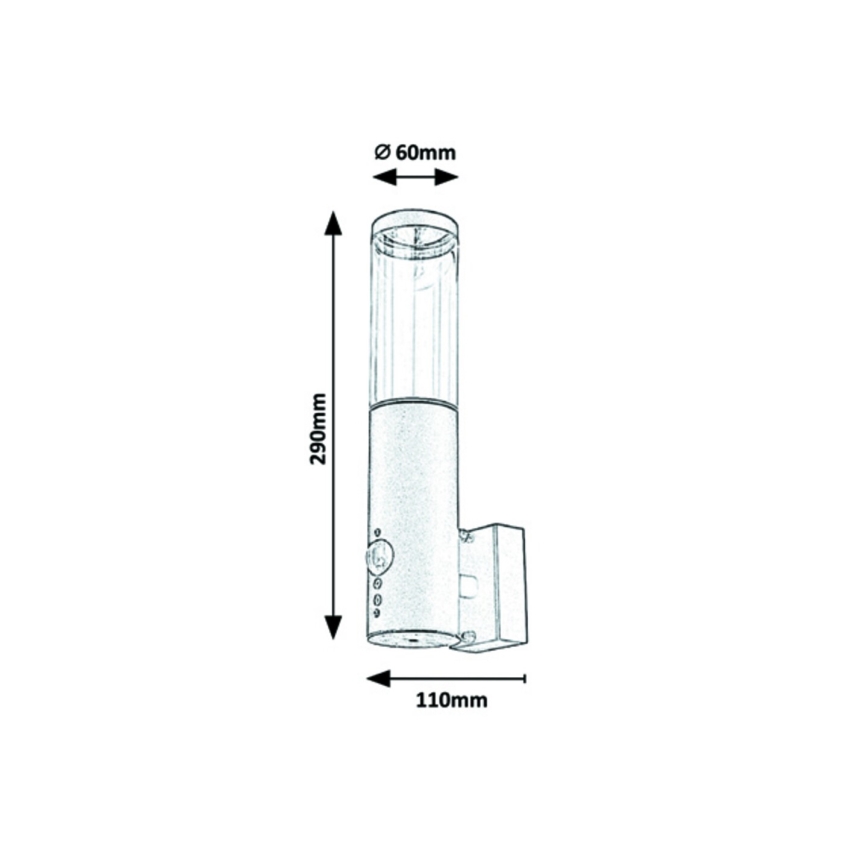 Rabalux – Outdoor Wall Light with Sensor 1×GU10/7W/230V IP44