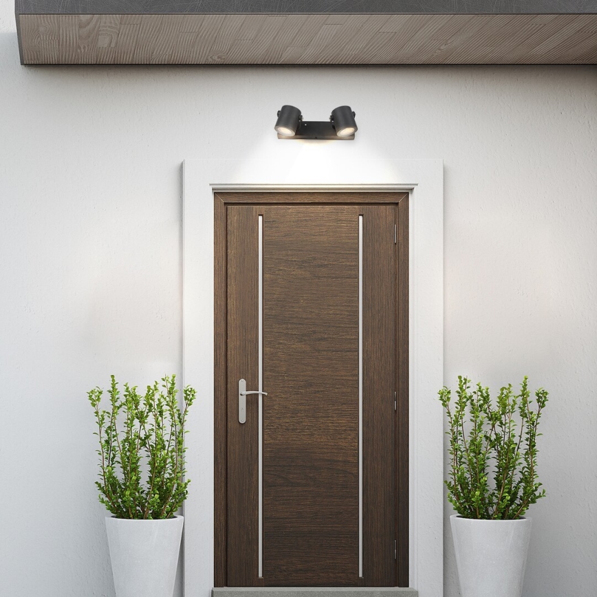Rabalux - Outdoor wall spotlight 2xGU10/35W/230V IP44