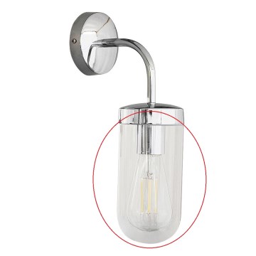 Rabalux - Replacement glass for wall light E27