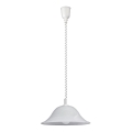 Rabalux - Retractable pendant light 1xE27/60W/230V, alabaster glass shade