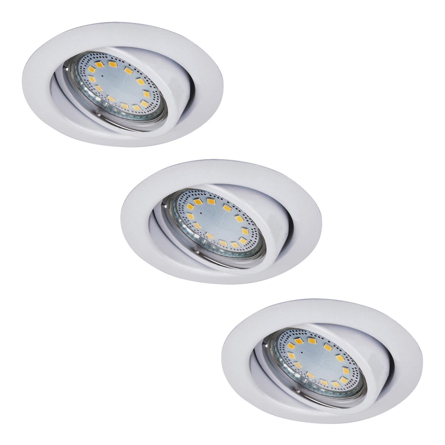 Rabalux - SET 3xLED Bathroom recessed light 3xGU10/3W/230V IP40