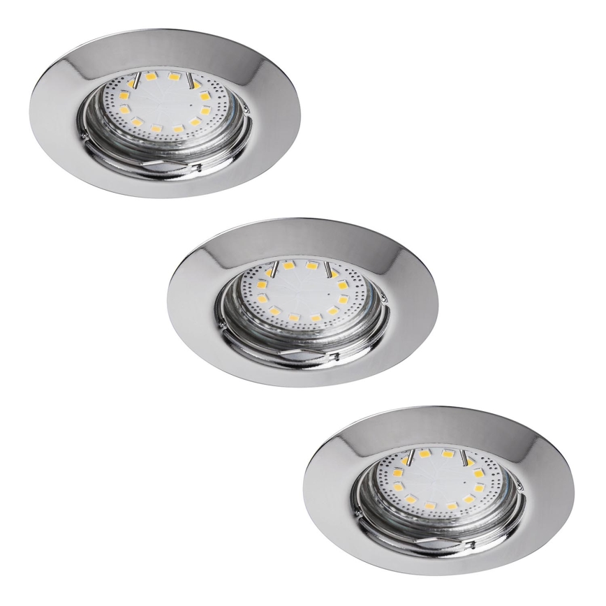 Rabalux - SET 3xLED Bathroom recessed light 3xGU10/3W/230V IP44