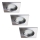 Rabalux - SET 3xLED Bathroom recessed light 3xGU10/3W/230V IP44