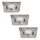Rabalux - SET 3xLED Bathroom recessed light 3xGU10/3W/230V IP44