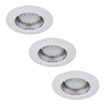 Rabalux - SET 3xLED Recessed light 3xGU10/3W/230V IP40