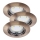 Rabalux - SET 3xLED Recessed light 3xGU10/3W/230V IP40
