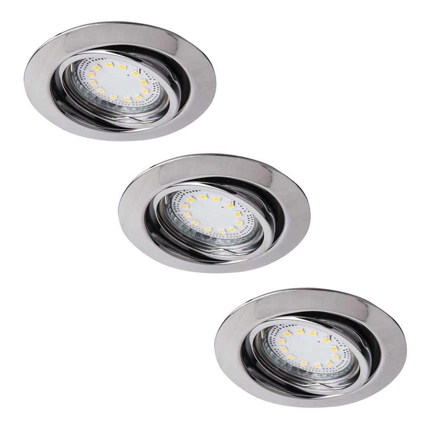 Rabalux - SET 3xLED Recessed light 3xGU10/3W/230V IP40