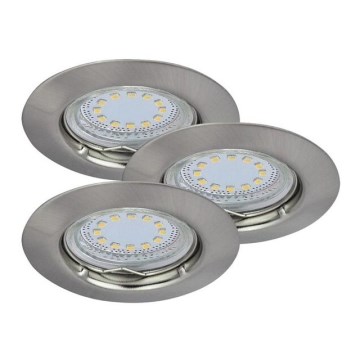 Rabalux - SET 3xLED Recessed light 3xGU10/3W/230V IP40