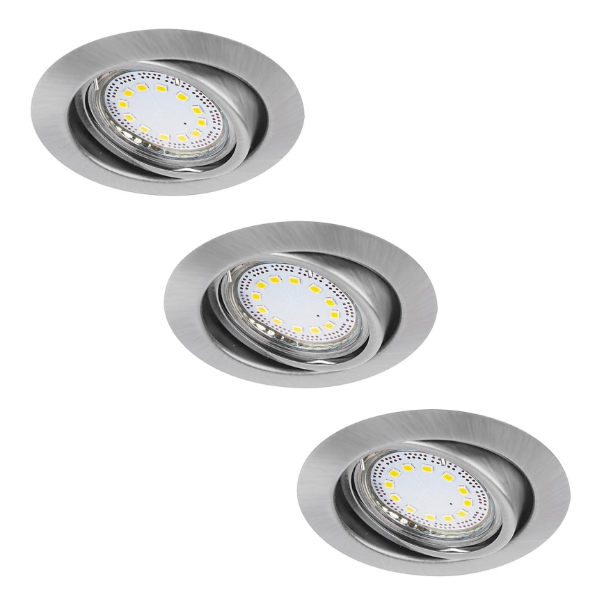 Rabalux - SET 3xLED Recessed light 3xGU10/3W/230V IP40