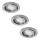Rabalux - SET 3xLED Recessed light 3xGU10/3W/230V IP40