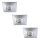 Rabalux - Set of 3 LED Bathroom Recessed Ceiling Lights LED/4W/230V IP44