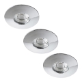 Rabalux - Set of 3 LED Bathroom Recessed Downlights LED/4W/230V IP44
