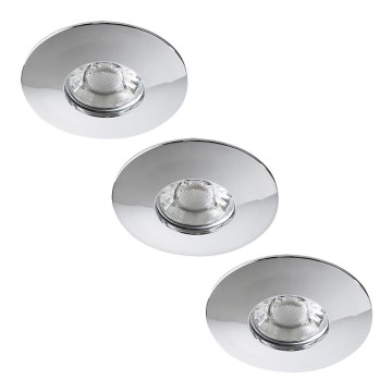 Rabalux - Set of 3 LED Bathroom Recessed Downlights LED/4W/230V IP44