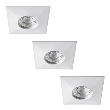 Rabalux - Set of 3 LED Bathroom Recessed Downlights LED/4W/230V IP44