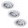 Rabalux - Set of 3 LED recessed downlights 1x GU10/3W/230V IP40