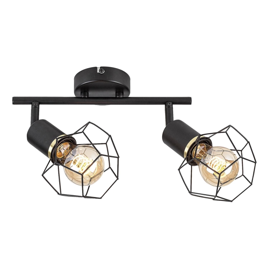 Rabalux - Spotlight 2xE27/40W/230V black