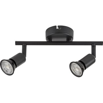 Rabalux - Spotlight 2xGU10/25W/230V black
