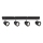 Rabalux - Spotlight 4xGU10/5W/230V black