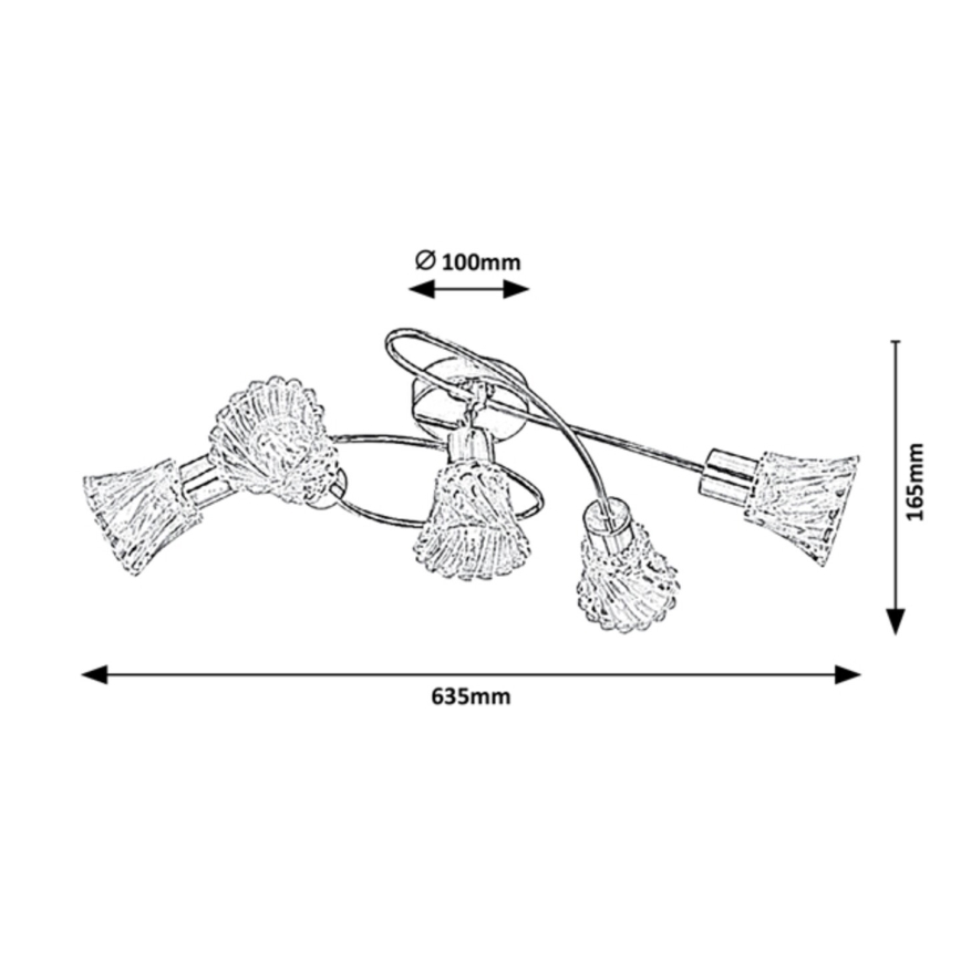 Rabalux - Spotlight 5xE14/40W/230V