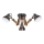 Rabalux - Surface-mounted chandelier 3xE14/15W/230V black