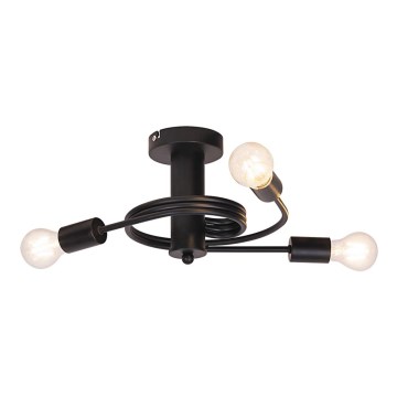 Rabalux - Surface-mounted chandelier 3xE27/15W/230V black