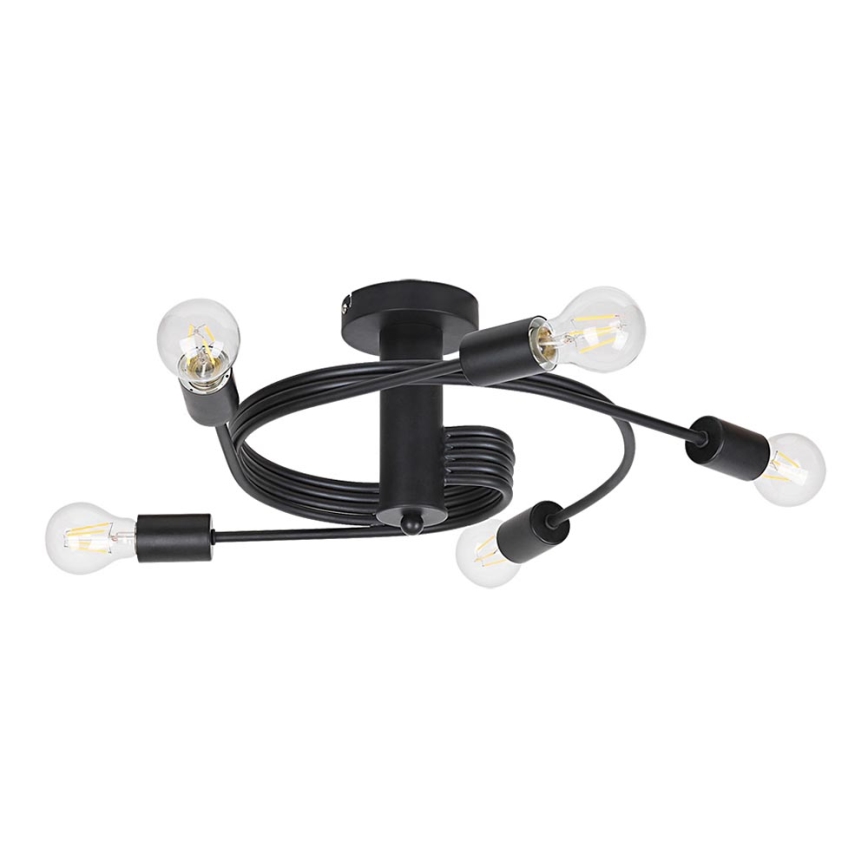 Rabalux - Surface-mounted chandelier 5xE27/15W/230V black