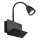 Rabalux - Wall lamp with shelf and USB port 1xGU10/25W/230V black