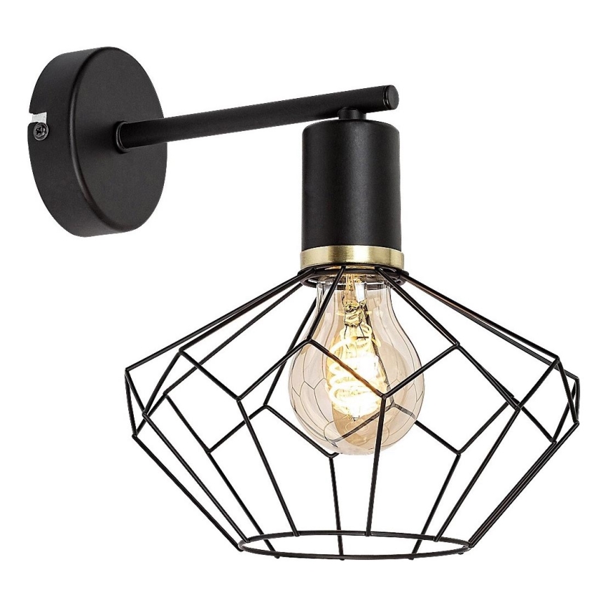 Rabalux - Wall light 1xE27/40W/230V d. 20 cm black