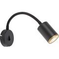 Rabalux - Wall-mounted spotlight 1xGU10/15W/230V black