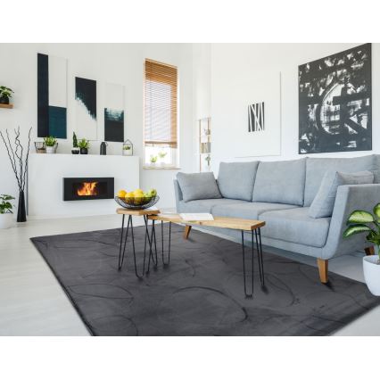 RABBIT 3D Rug 120 x 170 cm Anthracite