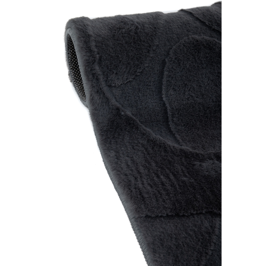 RABBIT 3D Rug 120 x 170 cm Anthracite