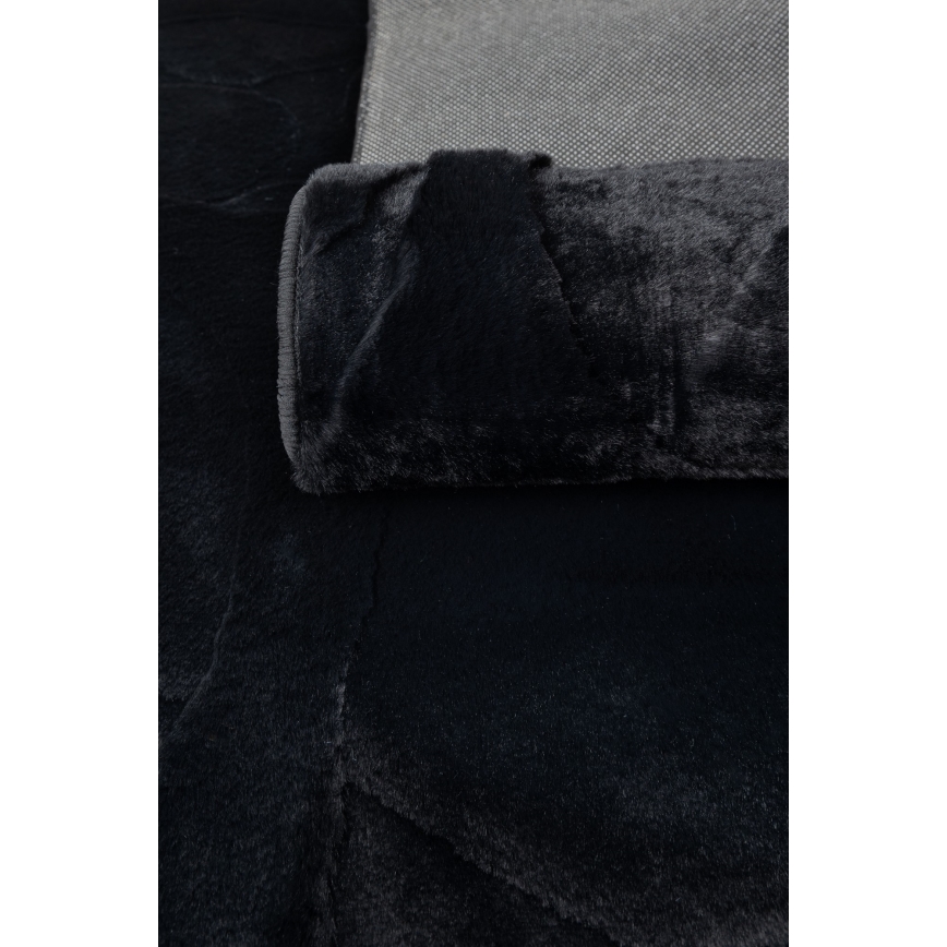 RABBIT 3D Rug 160x230 cm black