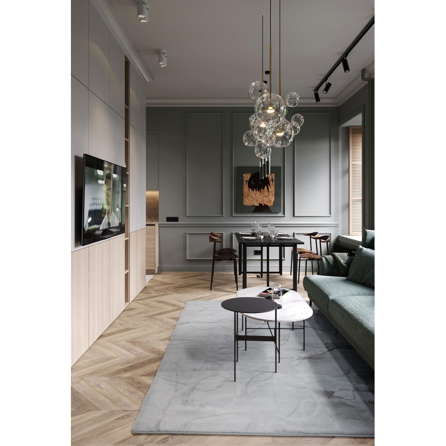 RABBIT 3D Rug 160x230 cm light grey