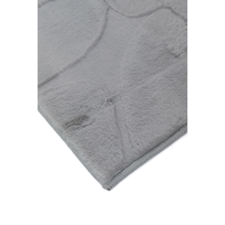 RABBIT 3D Rug 160x230 cm light grey