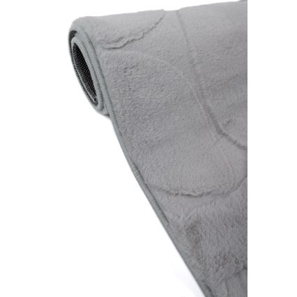 RABBIT 3D Rug 160x230 cm light grey