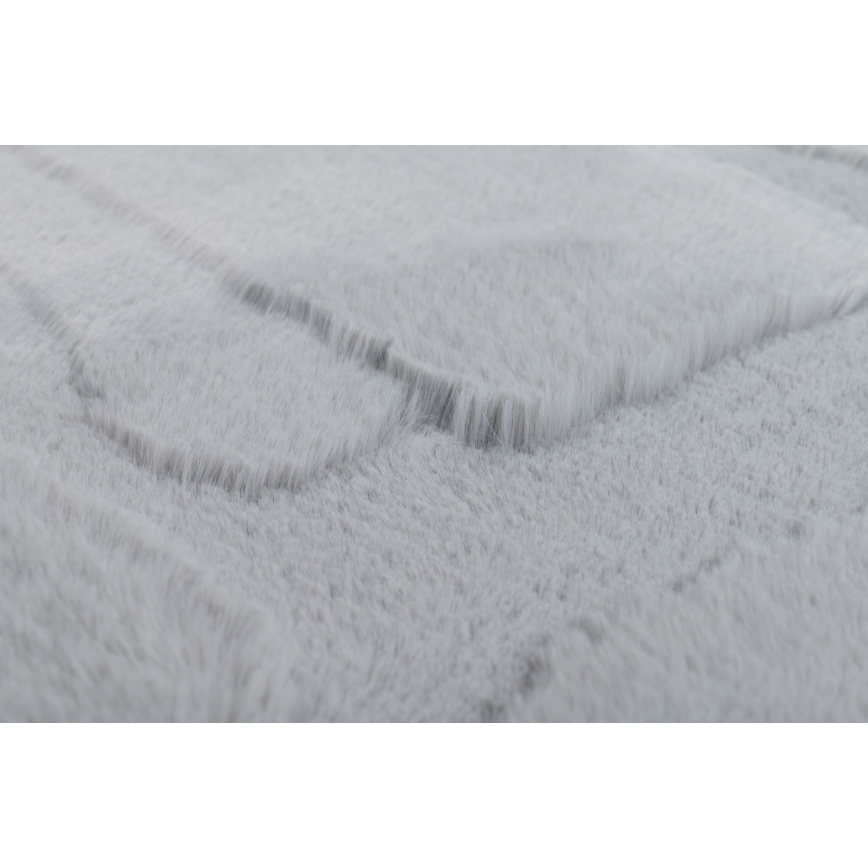 RABBIT 3D Rug 160x230 cm Light Grey