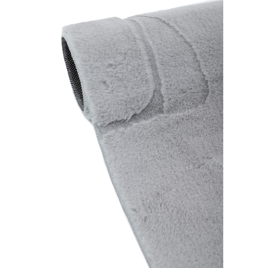 RABBIT 3D Rug 160x230 cm Light Grey