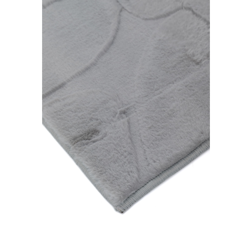 RABBIT 3D Rug 80 x 150 cm, Light Gray