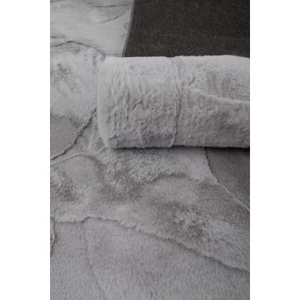 RABBIT 3D Rug 80 x 150 cm, Light Gray