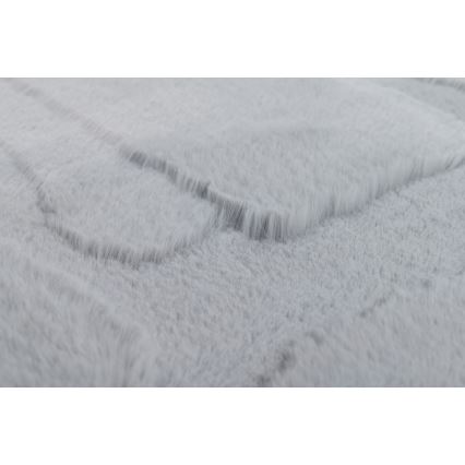 RABBIT 3D Rug 80x150 cm Light Gray